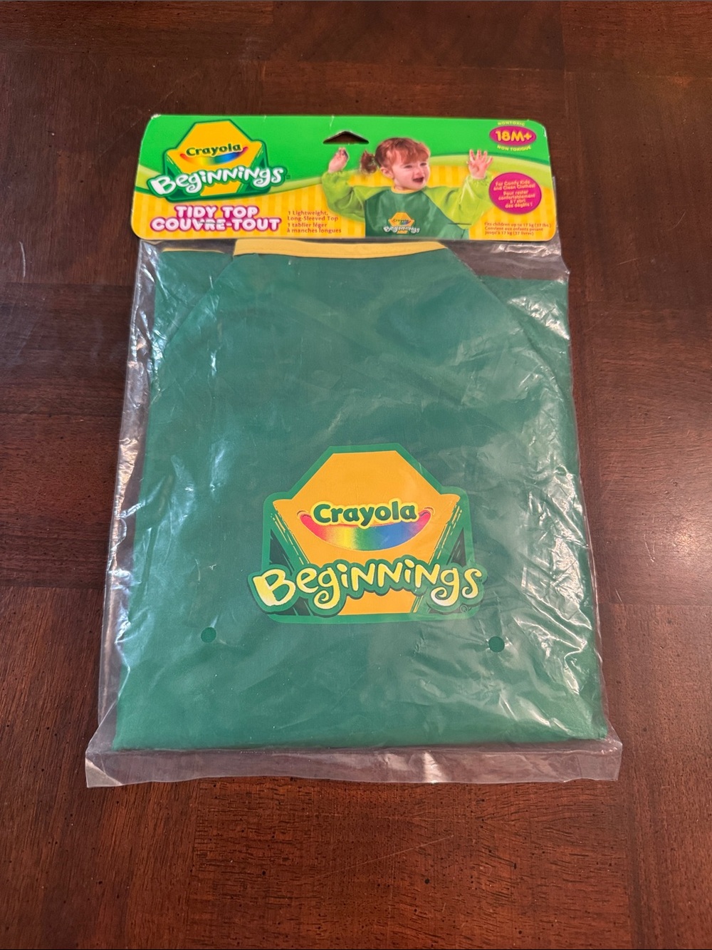 Crayola Beginnings Tidy Top Lightweigh Long Sleeve Craft Painting Smock 18+